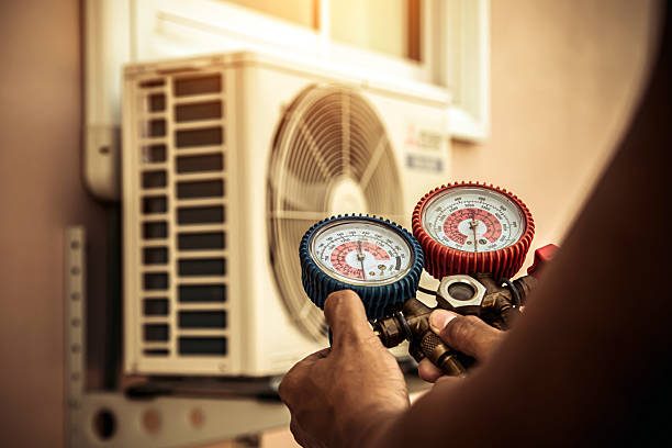 Professional Hvac Installation technician working in Pine Lake, GA
